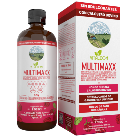 Multivitaminico De Fresa MultiMaxx x 900ml - Original Vitalcom