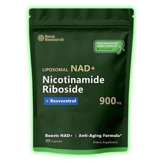 NAD+ Resveratrol Reus Research x 80 Cápsulas Eco Pack